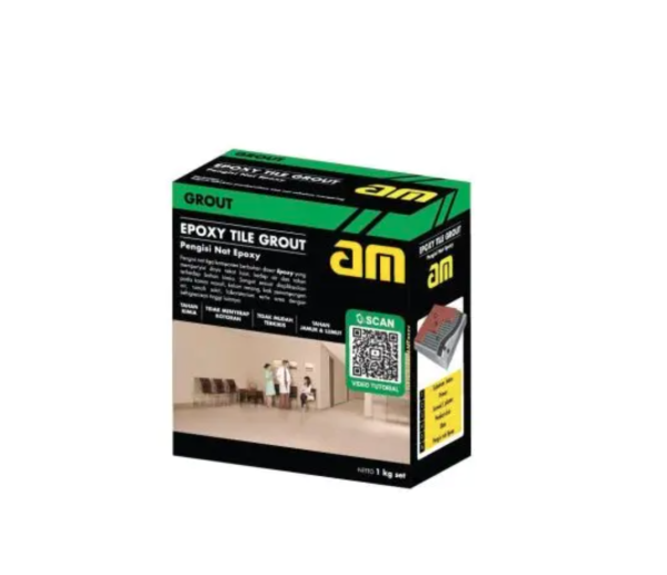 AM 55 WHITE EPOXY GROUT FLOOR SET