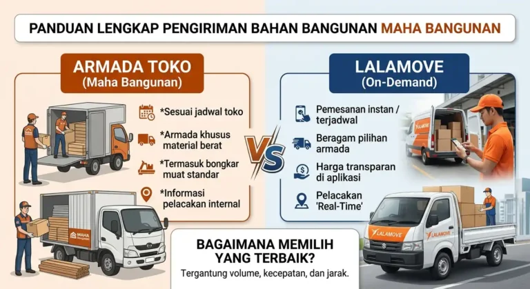 Panduan-Lengkap-Pengiriman-Bahan-Bangunan-Maha-Bangunan:-Armada-Toko-vs-Lalamove